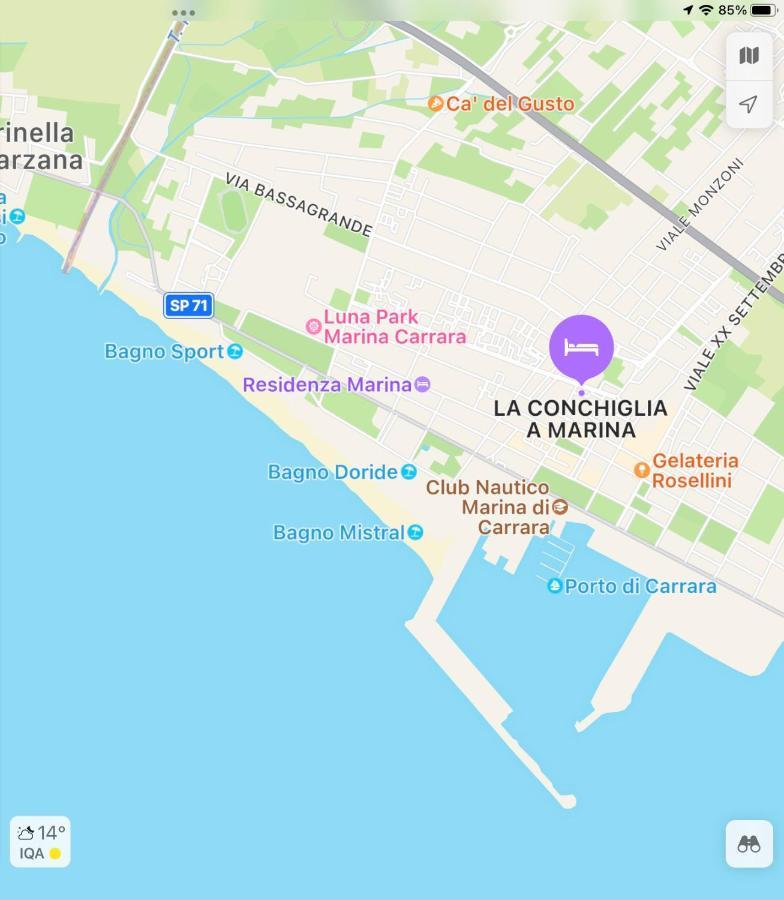Апартаменти La Conchiglia A Marina Марина-ді-Каррара Екстер'єр фото